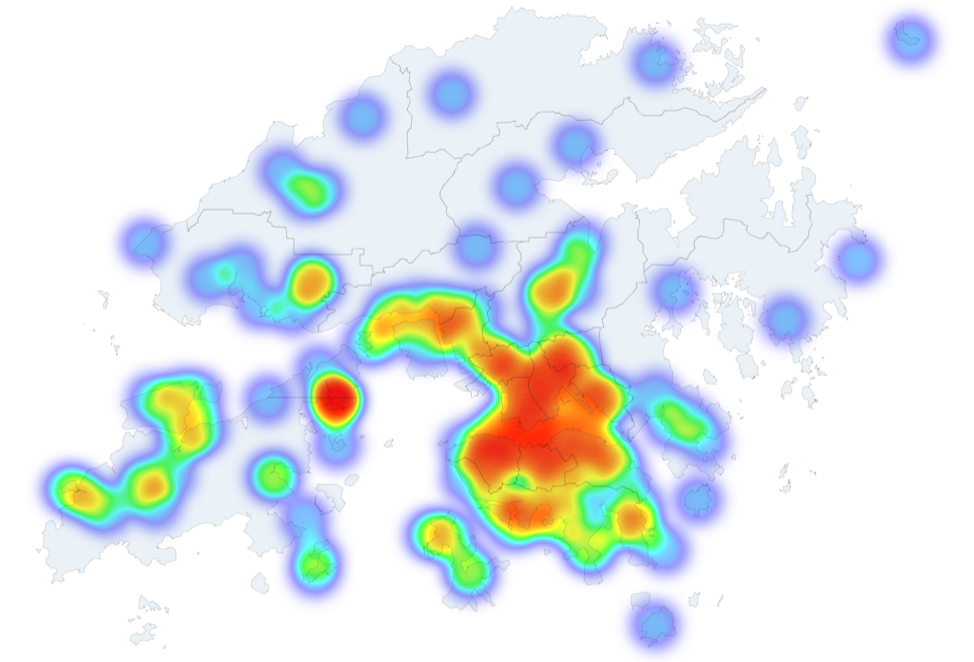Hong Kong heatmap overview